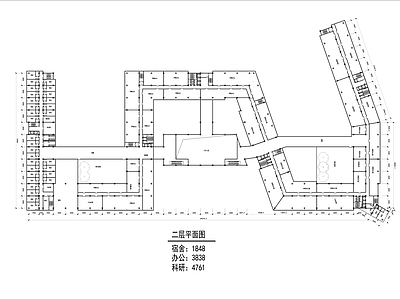 办公楼平面图 施工图