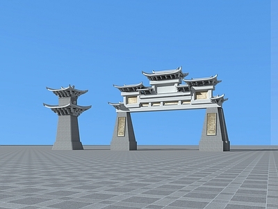 中式牌坊建筑