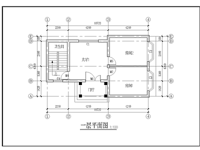 两层独栋别墅 施工图