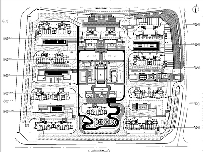 居住区景观 施工图 居住区景观