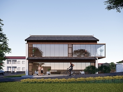 风格建筑 乡村民宿 乡村会