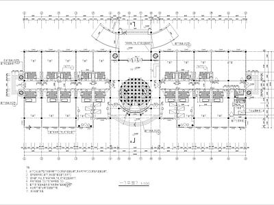 长61 8米 宽21 3米 2层欧式宾馆建筑方案设计图 施工图