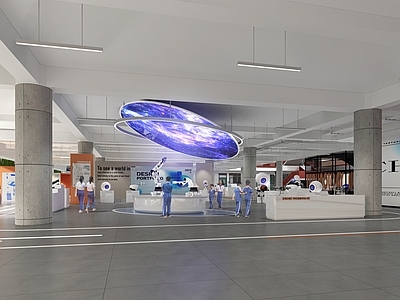现代科技展厅 学校架空层 机器人