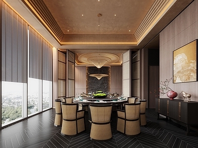 新中式餐厅包间