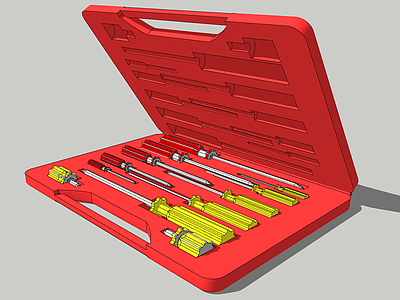 现代螺丝刀套装 工具盒