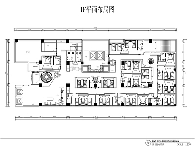 新中式轻奢美容院室内 施工图