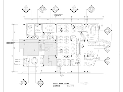 科技独立办公室室内 施工图