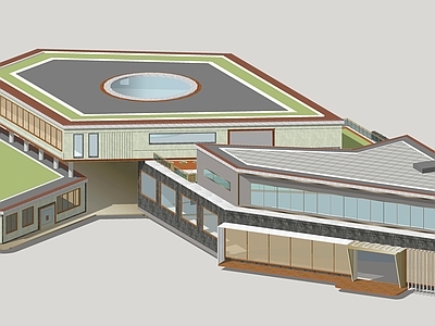 现代艺术馆建筑及周边环境