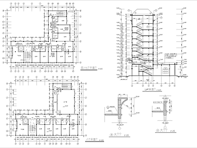 私人宾馆建筑 施工图