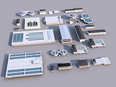 现代水厂 自来水厂 污水处理厂 水厂单体