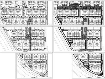 小区绿化景观 施工图 居住区景观