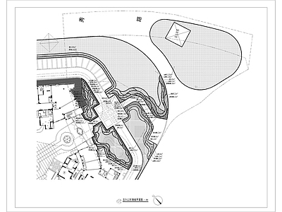 小区展示区主入口绿化景观 施工图 居住区景观
