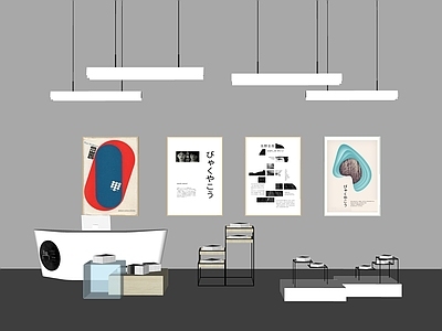 现代展架 前台