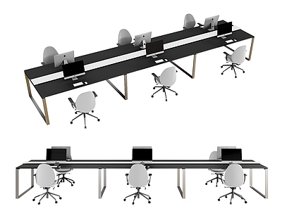 现代办公桌椅组合 办公椅 工位