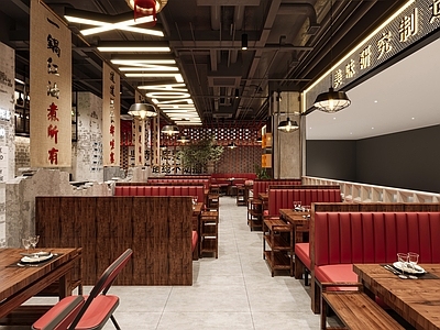 工业风火锅店