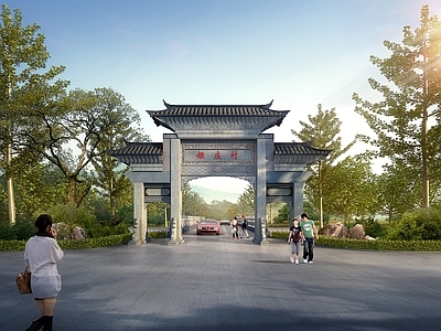 中式牌楼牌坊 古建