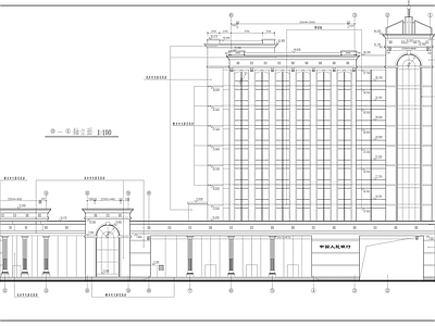 银行办公大楼建筑图 施工图