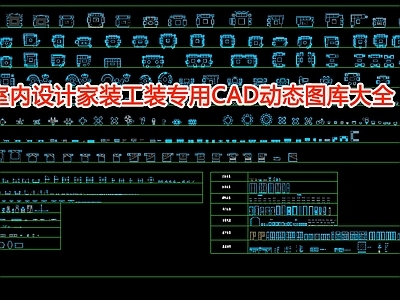 室内设计家装工装专用动态图库大全 施工图 工装综合图库 工装图库