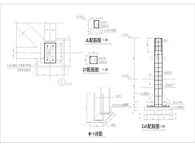 四角防腐木亭 施工图