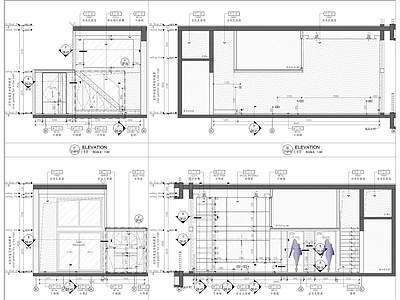 003 样板房装修 施工图 平层