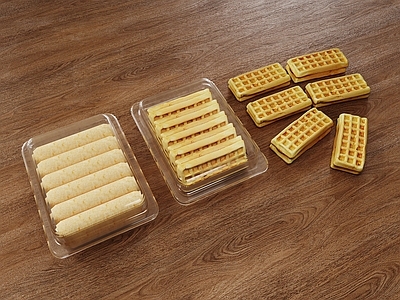 面包 面包组合 糕点 透明塑料包装盒 饼干 食物