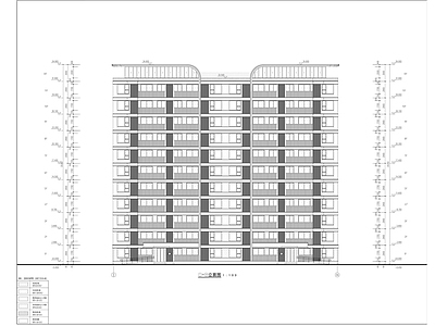 现代多层洋房建筑 施工图