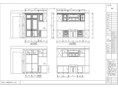 橱柜窗帘盒CAD 施工图