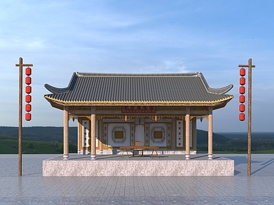 中式清代岭南戏台