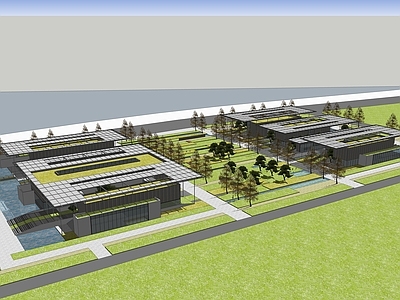 现代展览馆建筑