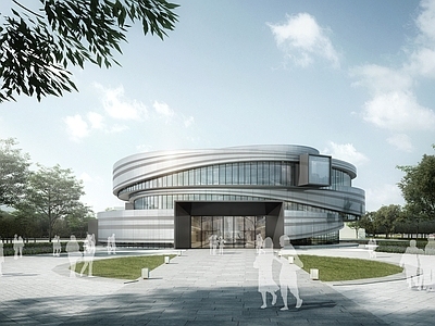 现代展览馆建筑