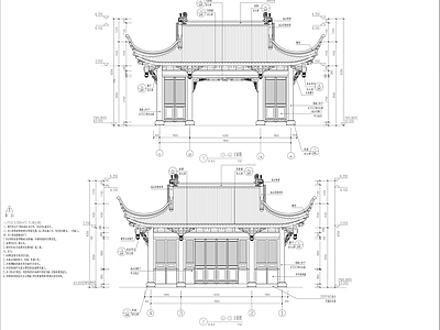 贤轩亭详图 施工图
