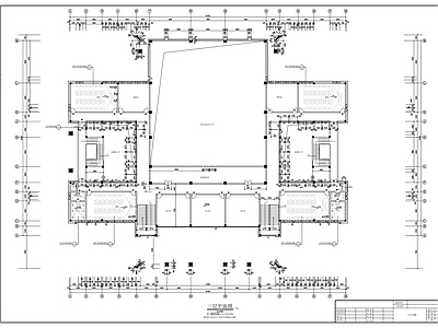 三层会议中心建筑方案图 施工图