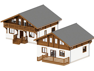 现代香格里拉民宿 香格里拉建筑 木屋