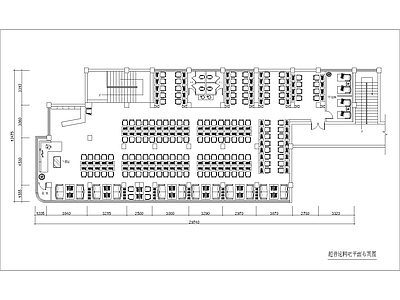 现代风格400平方网吧室内方案设计 施工图