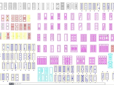 门图库 防盗 双开 施工图