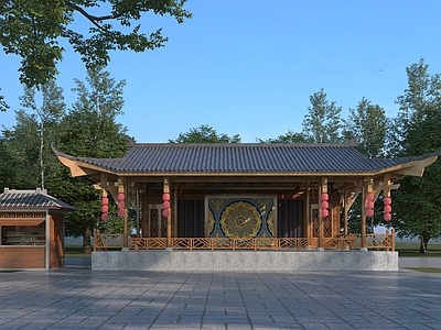 中式乡村舞台