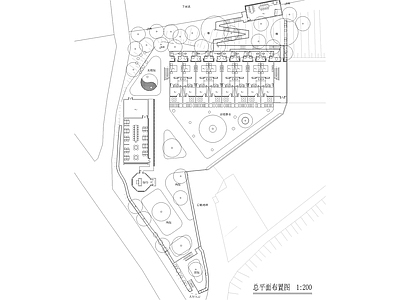 道教主题客房平面图 施工图 客房