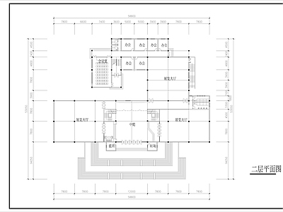 7500㎡文化艺术 展厅展馆 施工图