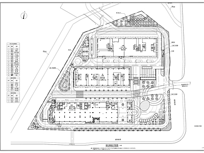 产业物流园厂房绿化种植设计 施工图 工业园区景观