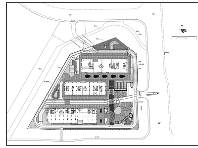 产业物流园工厂厂房总平面设计图 施工图 工业建筑