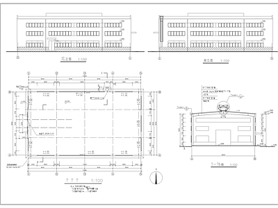 钢结构车间建 施工图 工业建筑