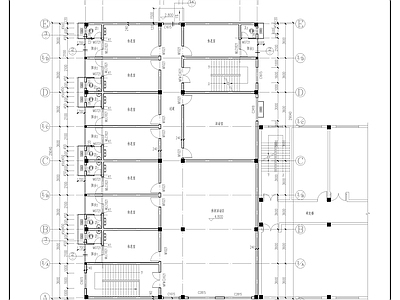 休息办公宿舍楼建筑 施工图 工业建筑