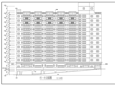 重庆中学教学楼建施图 施工图