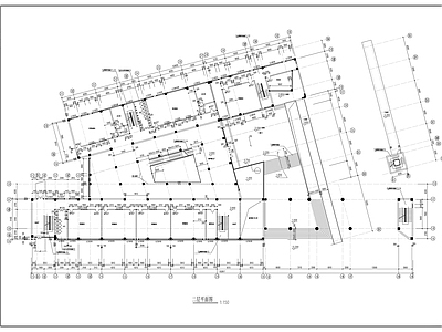 四层教学楼建筑方案图 施工图