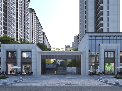 现代小区入口大门