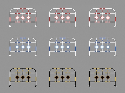 现代栏杆 建筑栏杆