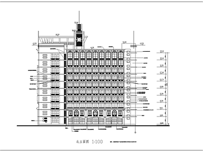 大学高层教学综合楼全套建施图 施工图