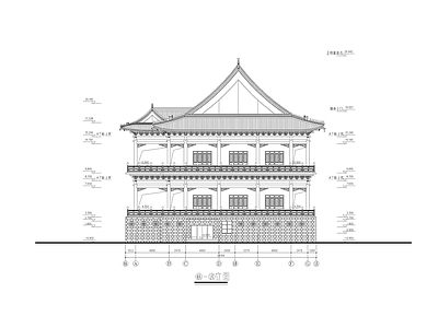 古建筑宿 施工图