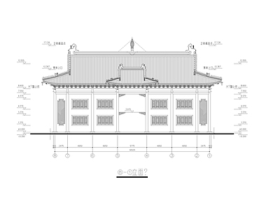 洗心禅寺天王 施工图 古建