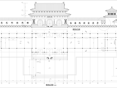 珠海普驼寺建筑图 施工图 古建